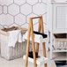 Armario de Baño Bambú, MDF kleankin, hogar - baño 30 Blanco