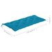 Banco de madera datavia de jardín 120x51 Azul