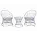 Beliani Conjunto bistro MESYNA Blanco