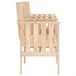 Banco de madera para Jardín con mesita 175x55 Blanco
