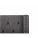 Beliani Cama con almacenaje Terciopelo LUBBON 210x217 Gris