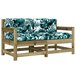 Sillón De Jardín Azul/ Verde