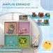 Estantería Juguetes Infantil MDF, Melamina, Tela no Tejida Blanco