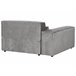 Beliani Chaise longue derecho Poliéster HELLNAR Gris