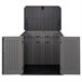 Armario exterior ultrarresistente c/tapa abatible Lifetime Gris Oscuro