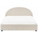 Beliani Cama con almacenaje Poliéster VAUCLUSE 194x214 Beige