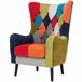 Sillón CIRCO estampado patchwork Multicolor