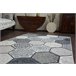 Alfombra LISBOA 27212/356 Hexágono Panal de Abeja 80x150 Gris