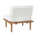 Beliani Conjunto de jardín Madera de acacia Crema