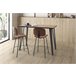 Mesa de cocina alta fija DECO 140x70cm natural y canto bocamina Natural