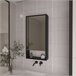 Armario Espejo de Baño Mariana, Moderno, con Estante Abierto Negro Negro