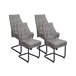 Pack de 4 sillas de comedor MIRJAM Gris