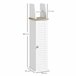 Armario de Baño MDF kleankin, hogar - baño 18 Blanco