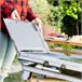 Barbacoa Plegable de Acero Inoxidable para Carbón Gris
