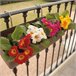 Jardinera 50 cm con soporte de fijación Gris