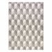Alfombra de cuerda sisal FLAT Cubos 3D 200x290 Beige