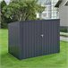 Cobertizo para 2 cubos de basura Grebin acero Gris Oscuro