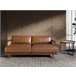 ANGEL CERDA Sofá 3 plazas piel marrón Nogal
