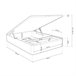 Canapé Luxury Premium 3D 150x190 Blanco