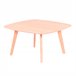 Mesa auxiliar cuadrada en madera de roble  - Northpole 80x80 Roble
