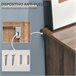 Aparador Auxiliar Melamina de Madera, Metal HOMCOM 80 Gris