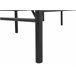 Beliani Cama con somier Metal DINARD 187x208 Negro