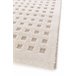 Alfombra diseño cuadros en relieve DIENA - ATTICGO 160x230 Blanco