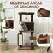 Árbol para Gatos Aglomerado de Madera PawHut Árbol para Gatos Aglomerado de Madera PawHut Marron