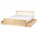 Beliani Cama con cajones Madera de pino OLENDON 169x206 Blanco