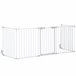 Barrera de Seguridad Metal, Plástico PawHut Blanco