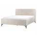 Beliani Cama con somier Poliéster VALOGNES 172x220 Gris Claro