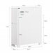 Estantería Estrecha para Nichos para Baño BZR111-W SoBuy Blanco