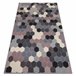 Alfombra HEOS 78537 Hexágono 190x270 Gris Oscuro
