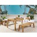 Beliani Conjunto de comedor LIVORNO Marron