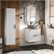 Mueble lavabo individual efecto piedra de Adriel Blanco