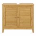 Mueble bajo lavabo Värmdö con 2 puertas bambú Natural