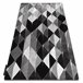 Alfombra INTERO PLATIN 3D Triángulos 280x370 Gris
