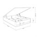 Canapé Luxury Plus 3D 150x190 Blanco
