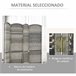 Biombo Polipropileno HOMCOM, hogar - decoración Gris