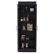 Alacena Nepal en melamina con 2 puertas y 4 estantes Negro