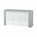 Aparador efecto madera 144 Blanco/ Gris