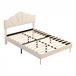 Marco de la cama 190x140 Beige