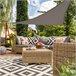 Toldo vela de sombreo triangular Aktive Garden gris antracita Gris