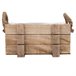 Cesto de madera con asas Marron