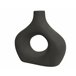 Jarrón BASILISCO marca DECORIS Negro