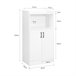 Aparador cocina para Microonda con 2 Puertas FSB47-W SoBuy Blanco