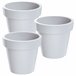 3x Maceta de plastico Lofly Blanco