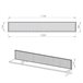 Estante mural Nova Beige