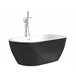 Beliani Bañera independiente NEVIS 75x150 Blanco