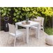 Beliani Mesa de jardín FOSSANO 80x80 Blanco